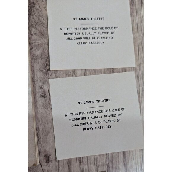 Vintage 1983 Playbill "My One And Only" St. James Theatre Collectible - Picture 3 of 6